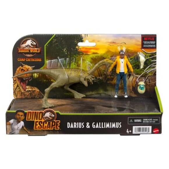 JURASSIC WORLD CAMP CRETACEOUS: DARIUS AND GALLIMIMUS - Picture 1 of 2